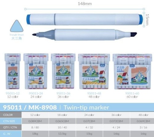 MK 8908 Twin Tip Marker